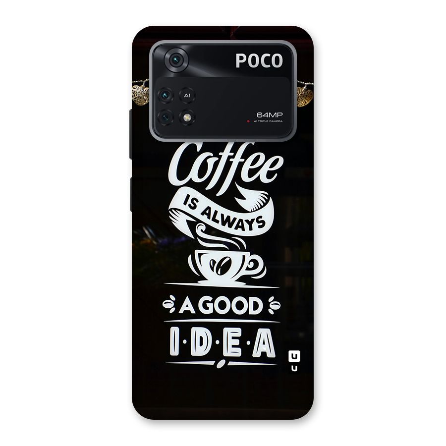 Coffee Idea Back Case for Poco M4 Pro 4G