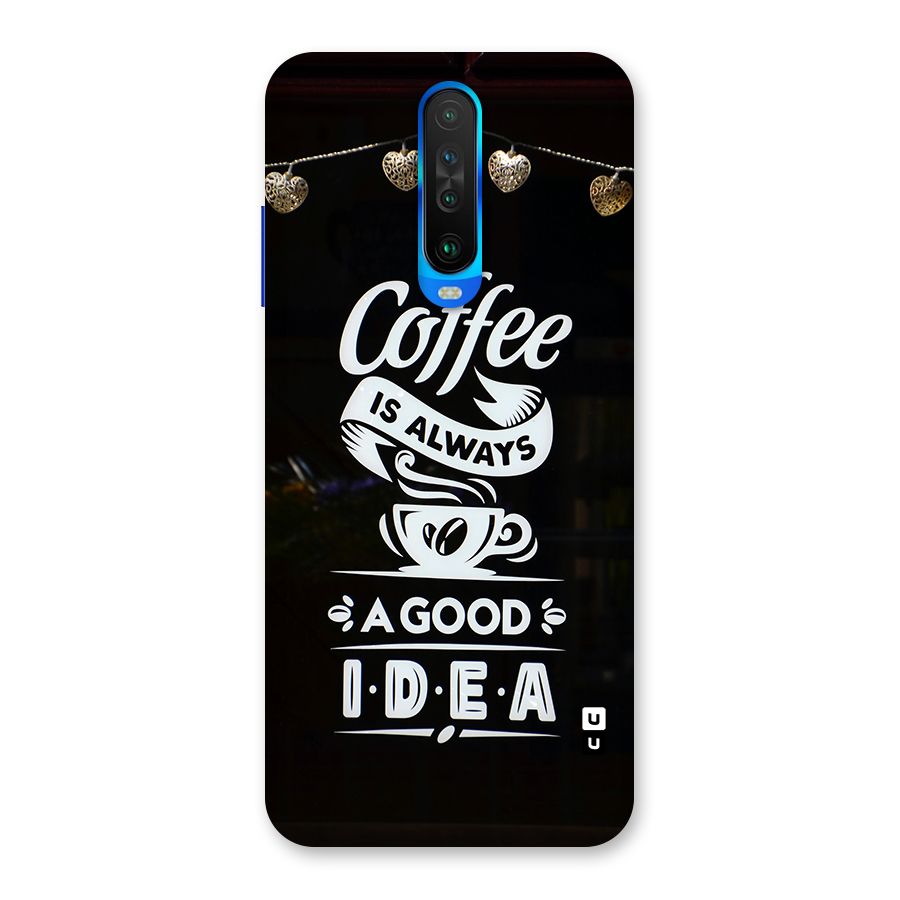 Coffee Idea Back Case for Poco X2
