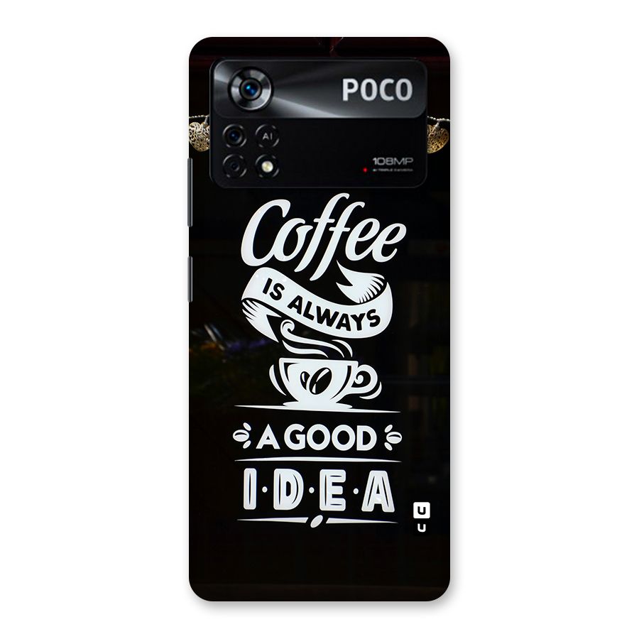 Coffee Idea Back Case for Poco X4 Pro 5G