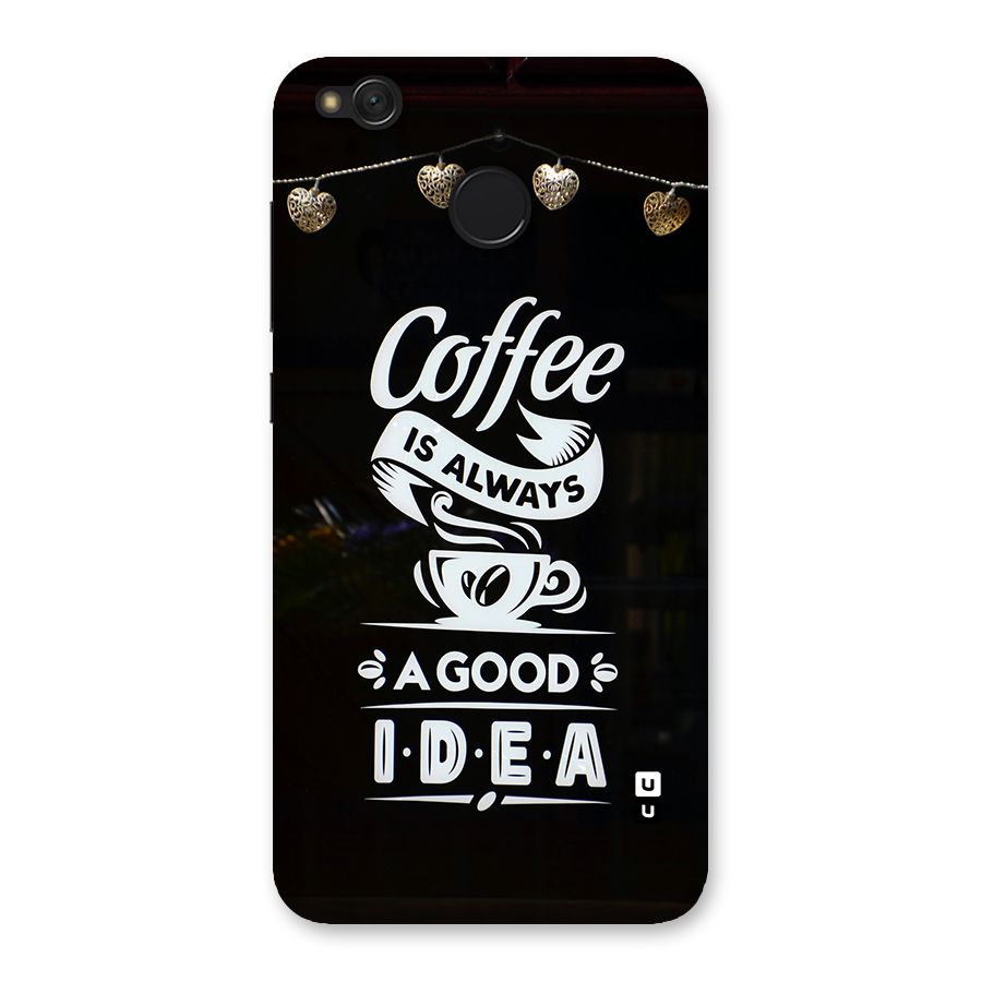 Coffee Idea Back Case for Redmi 4