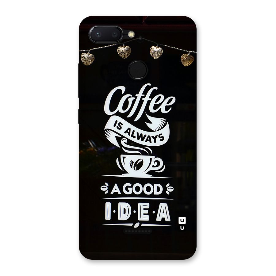 Coffee Idea Back Case for Redmi 6