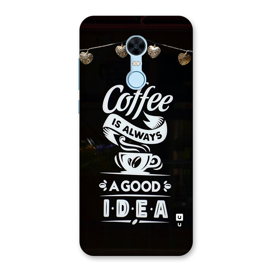 Coffee Idea Back Case for Redmi Note 5