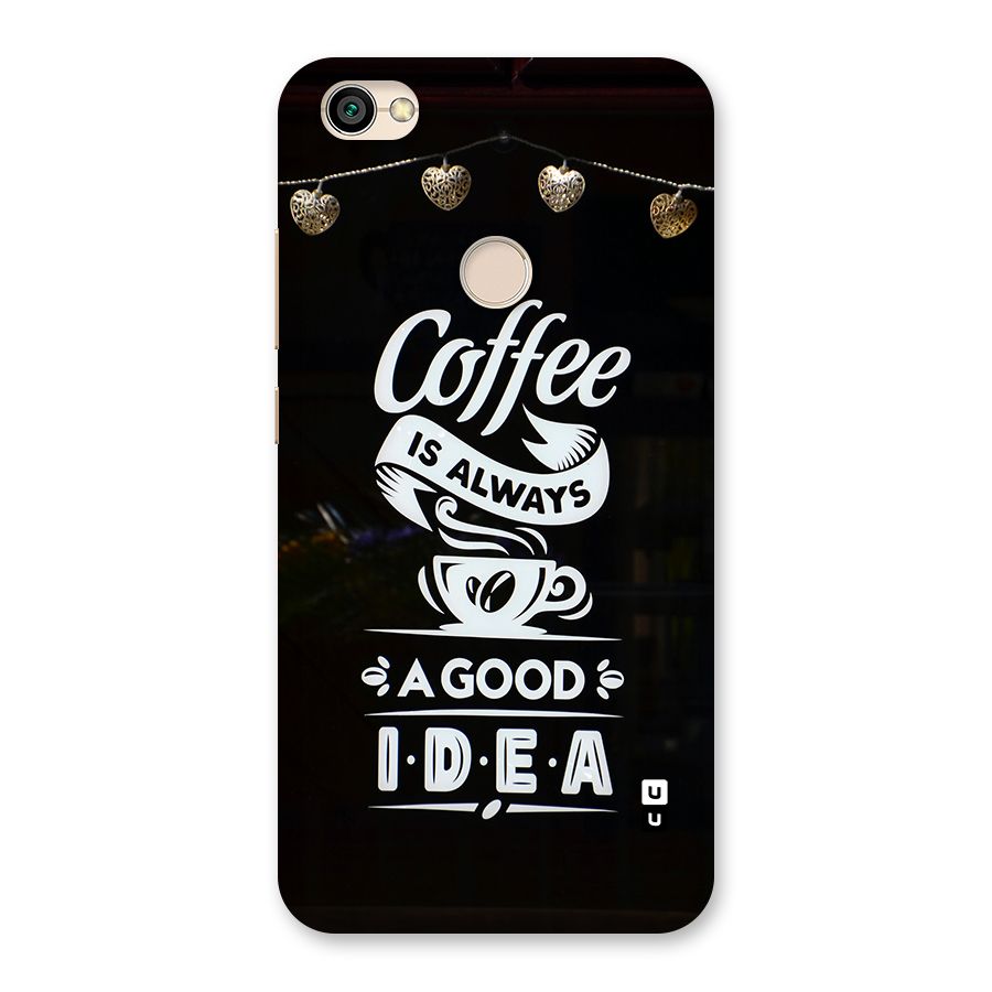 Coffee Idea Back Case for Redmi Y1 2017