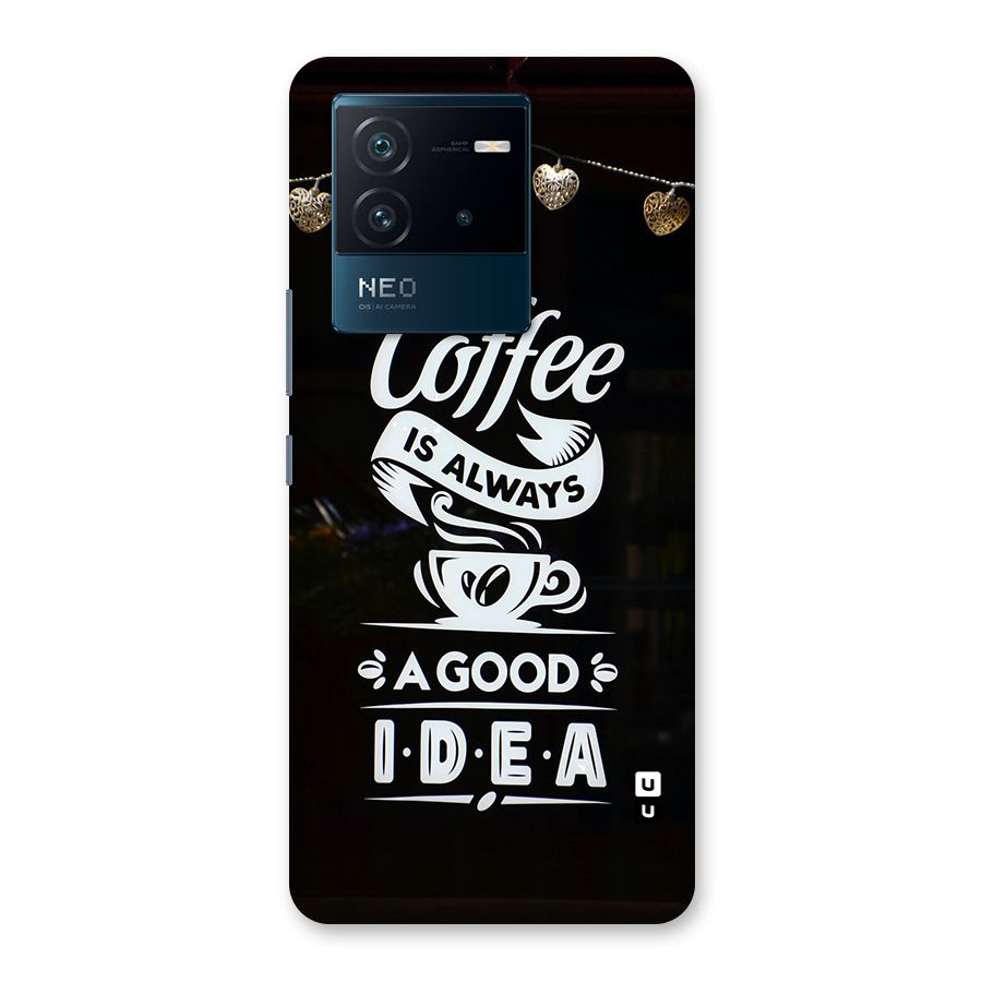 Coffee Idea Back Case for Vivo iQOO Neo 6 5G