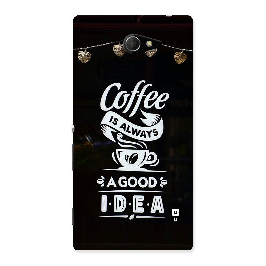 Coffee Idea Back Case for Xperia M2