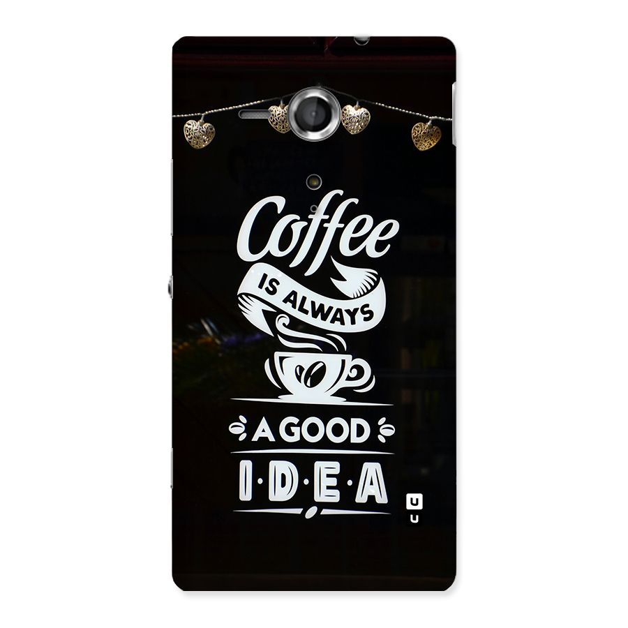 Coffee Idea Back Case for Xperia Sp