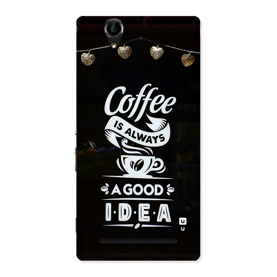 Coffee Idea Back Case for Xperia T2