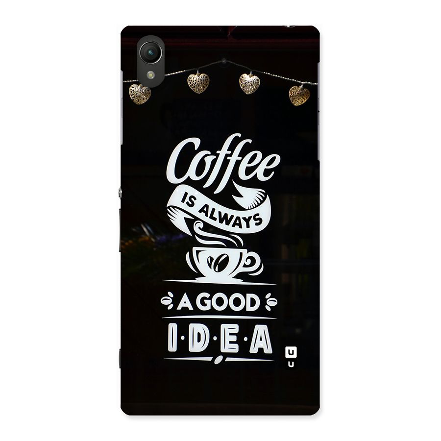 Coffee Idea Back Case for Xperia Z1