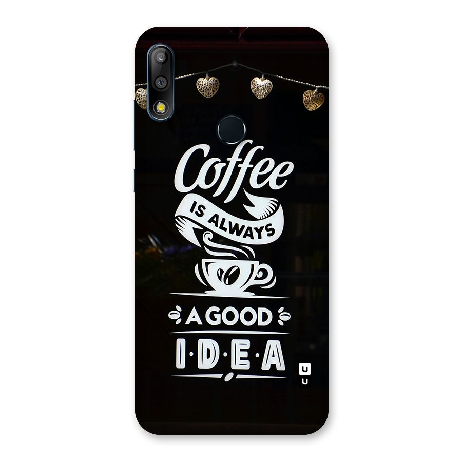 Coffee Idea Back Case for Zenfone Max Pro M2