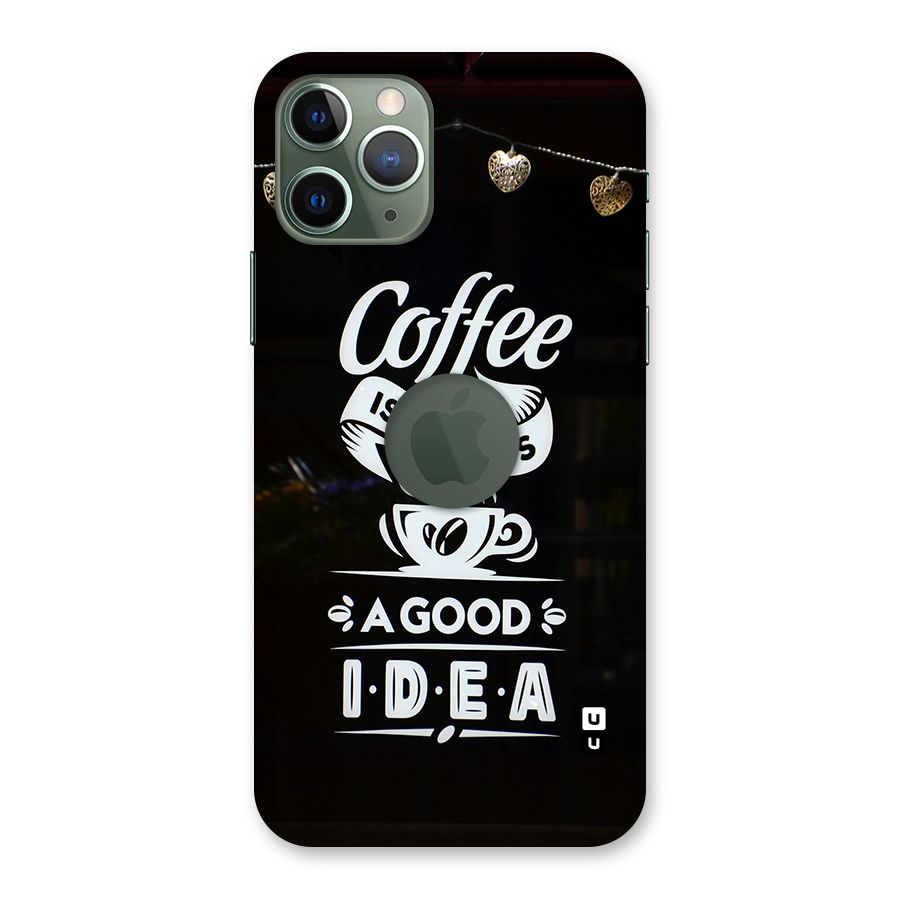 Coffee Idea Back Case for iPhone 11 Pro Logo Cut