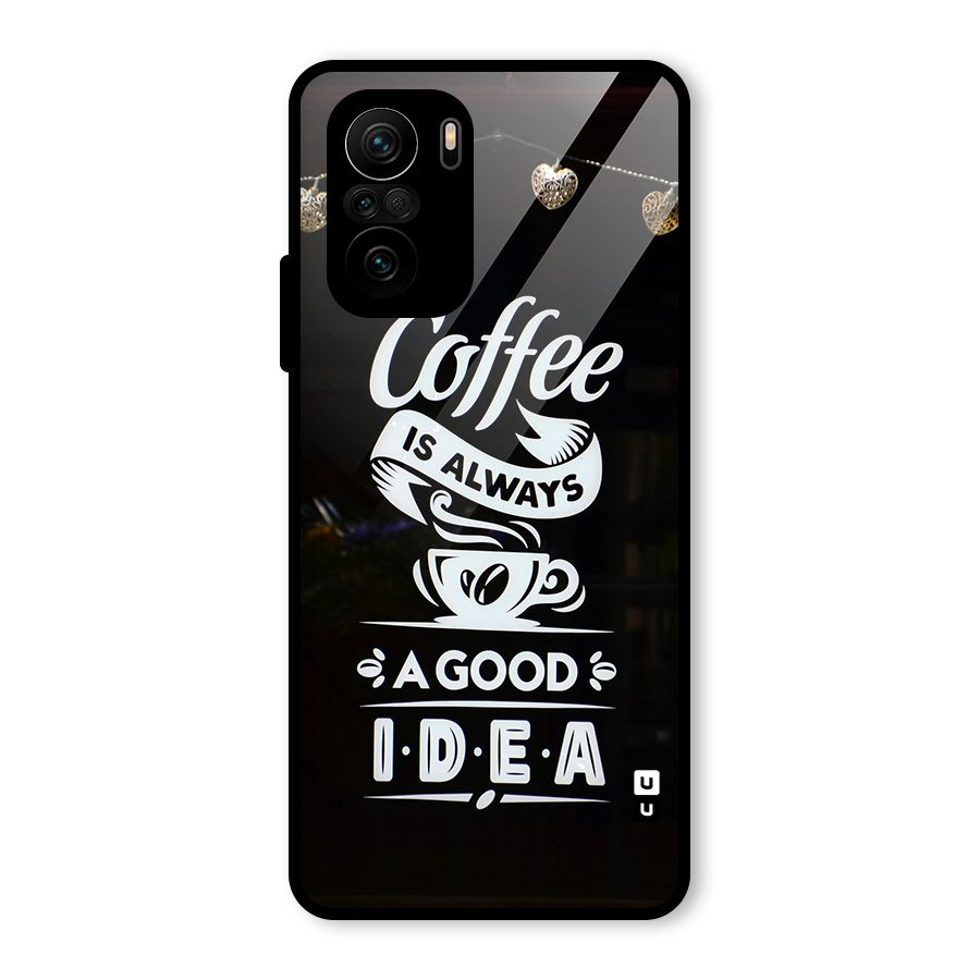 Coffee Idea Glass Back Case for Mi 11x