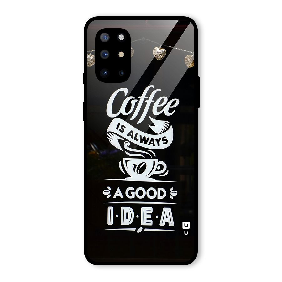 Coffee Idea Glass Back Case for OnePlus 8T