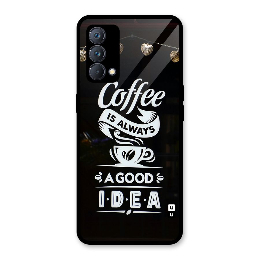 Coffee Idea Glass Back Case for Realme GT Master Edition