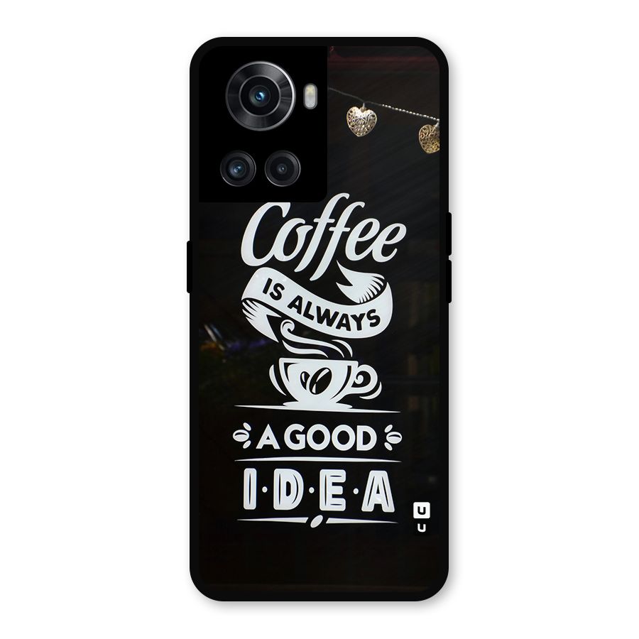 Coffee Idea Metal Back Case for OnePlus 10R