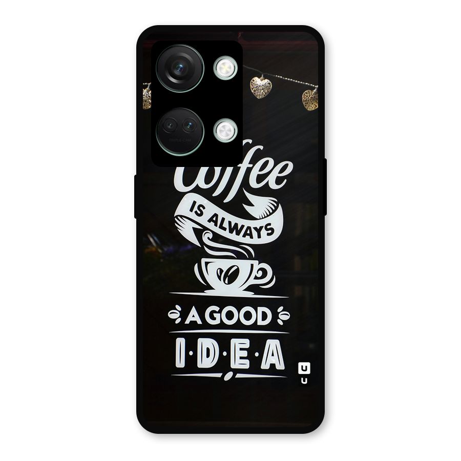 Coffee Idea Metal Back Case for OnePlus Nord 3