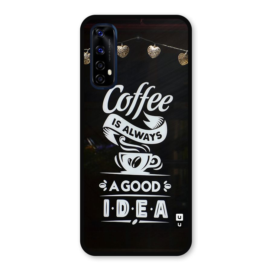 Coffee Idea Metal Back Case for Realme 7