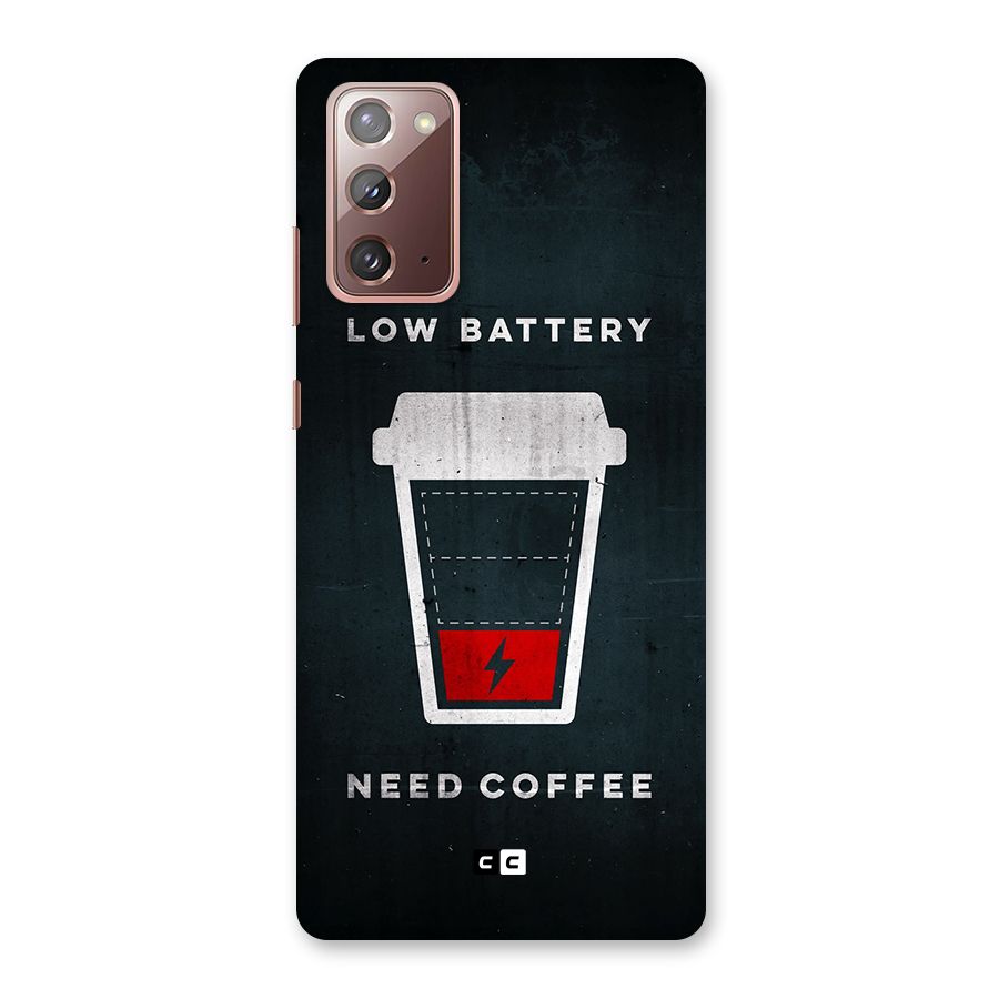 Coffee Need Back Case for Galaxy Note 20