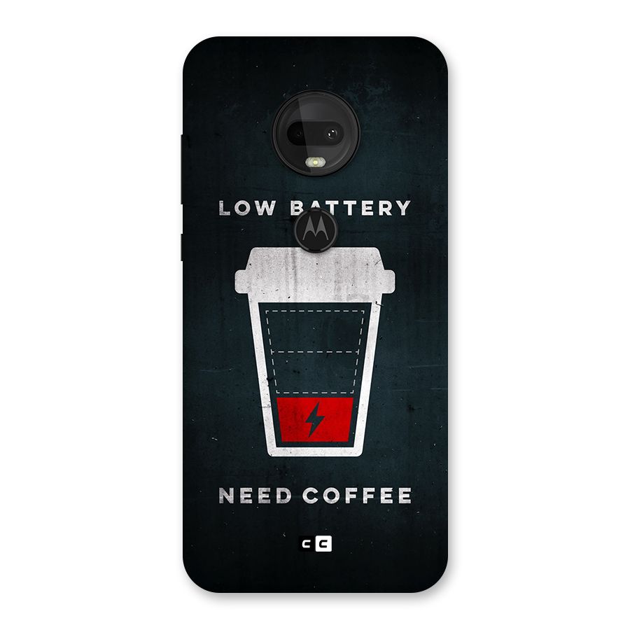 Coffee Need Back Case for Moto G7