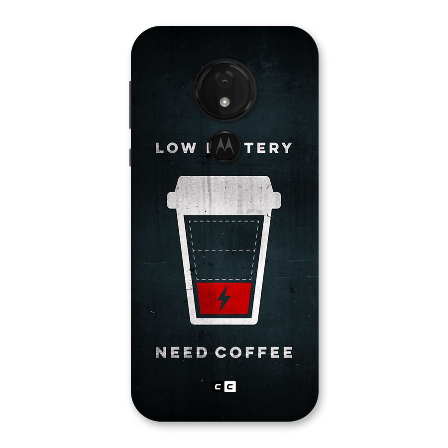 Coffee Need Back Case for Moto G7 Power