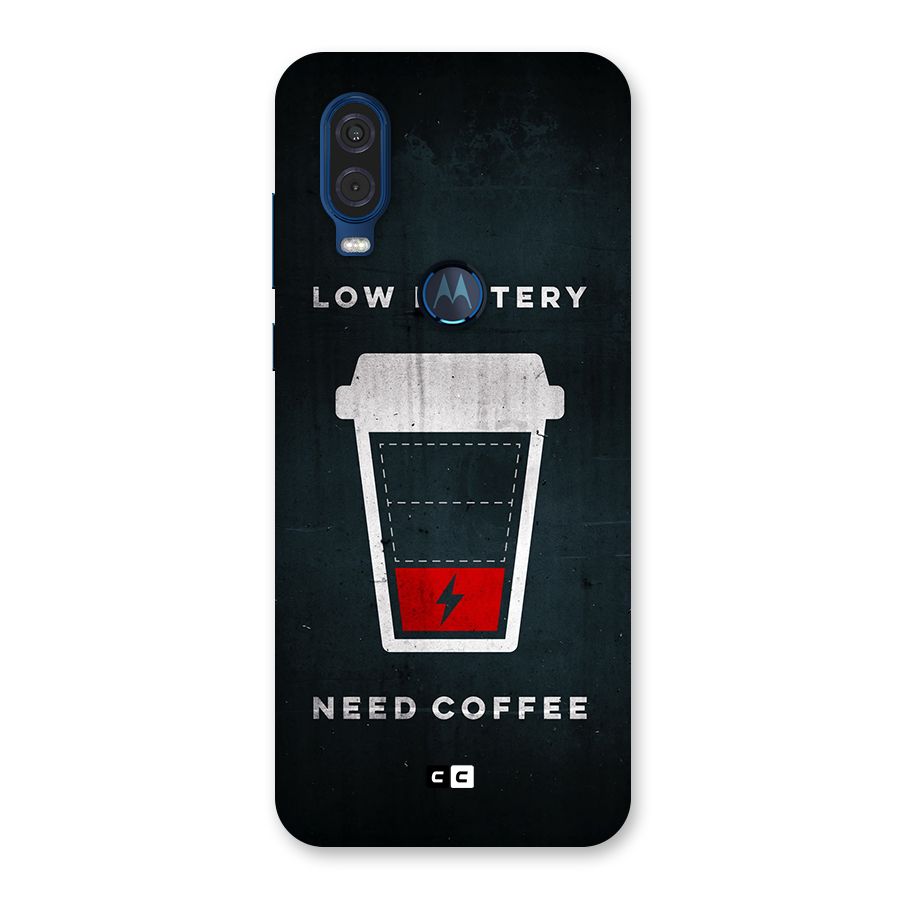 Coffee Need Back Case for Motorola One Vision
