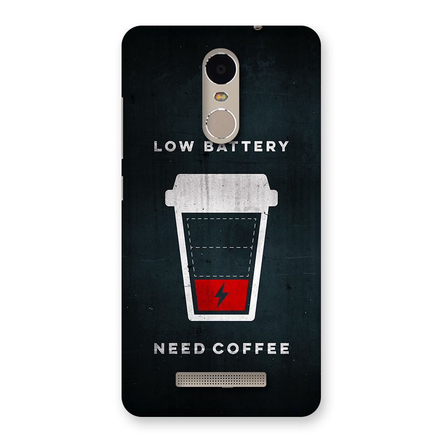 Coffee Need Back Case for Redmi Note 3