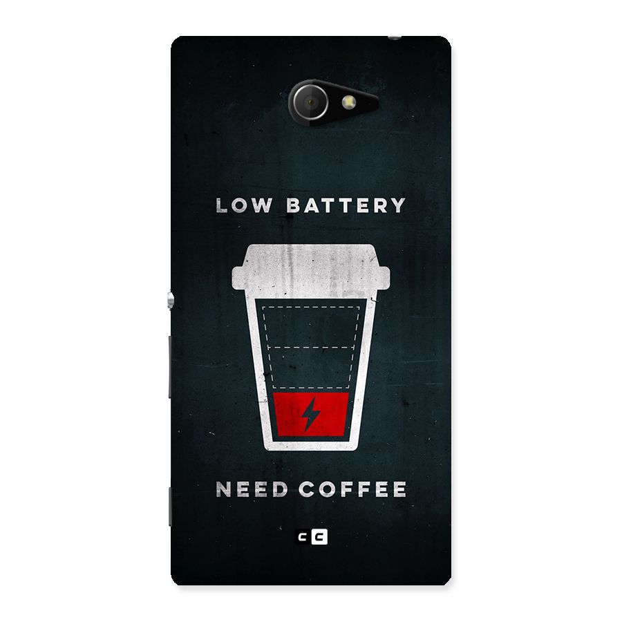 Coffee Need Back Case for Xperia M2
