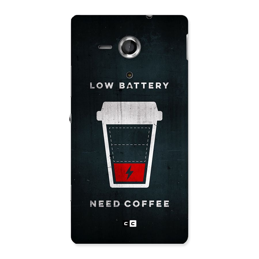 Coffee Need Back Case for Xperia Sp