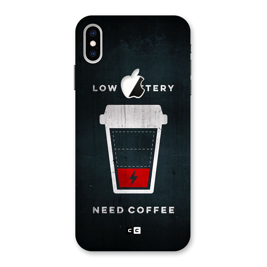 Coffee Need Back Case for iPhone XS Max Apple Cut