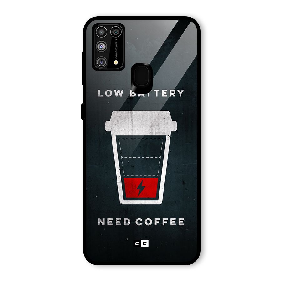 Coffee Need Glass Back Case for Galaxy F41
