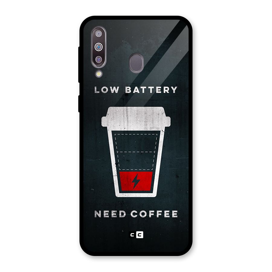 Coffee Need Glass Back Case for Galaxy M30