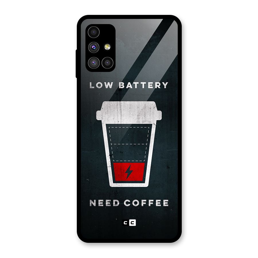 Coffee Need Glass Back Case for Galaxy M51