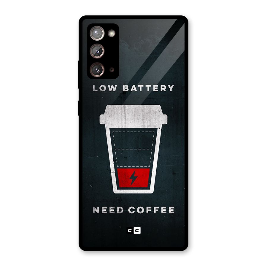 Coffee Need Glass Back Case for Galaxy Note 20