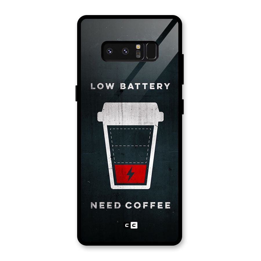 Coffee Need Glass Back Case for Galaxy Note 8