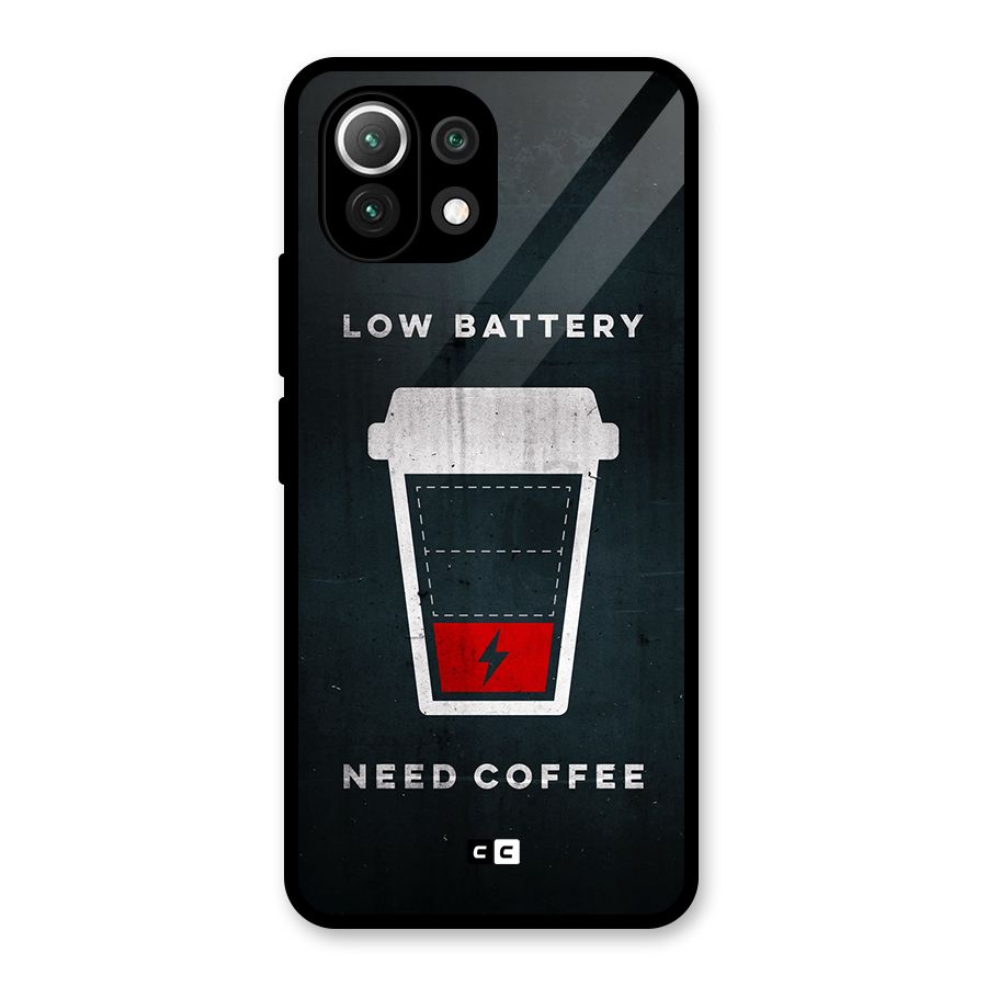 Coffee Need Glass Back Case for Mi 11 Lite NE 5G