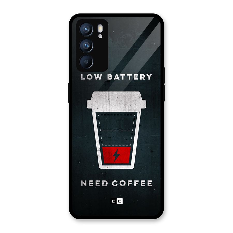 Coffee Need Glass Back Case for Oppo Reno6 5G
