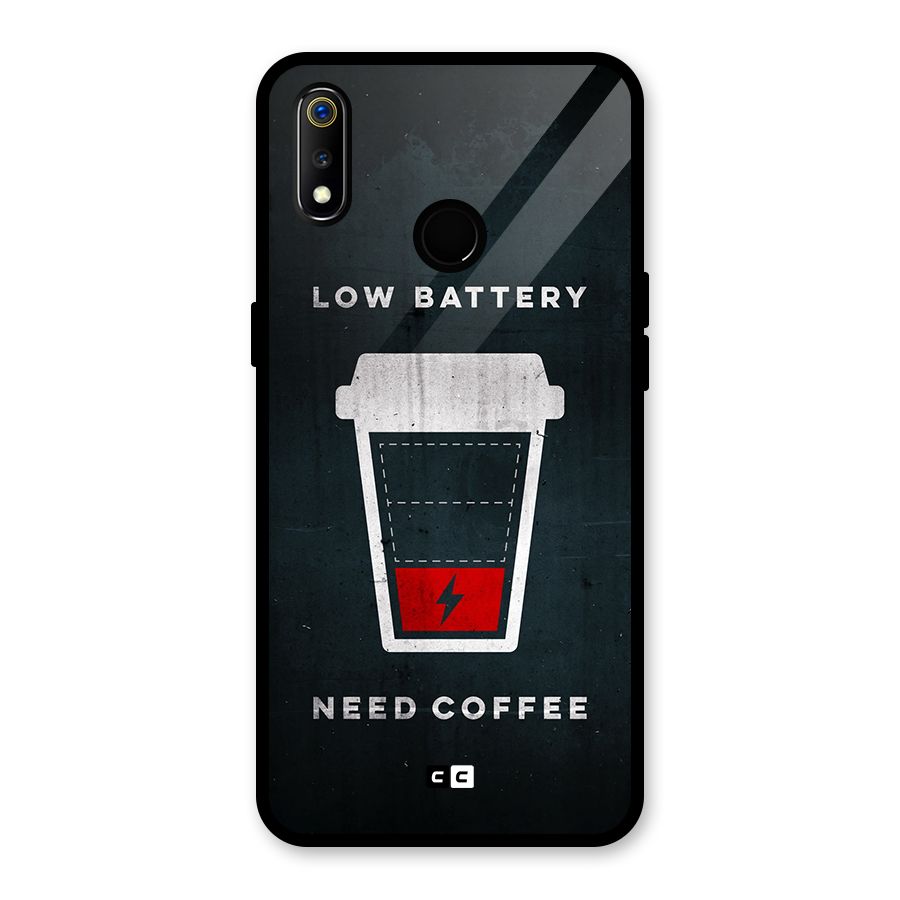Coffee Need Glass Back Case for Realme 3