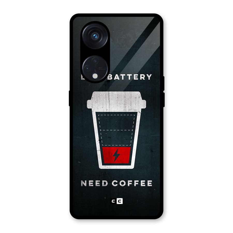Coffee Need Glass Back Case for Reno8 T 5G