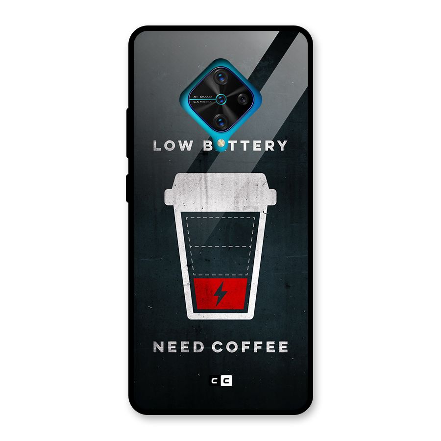 Coffee Need Glass Back Case for Vivo S1 Pro