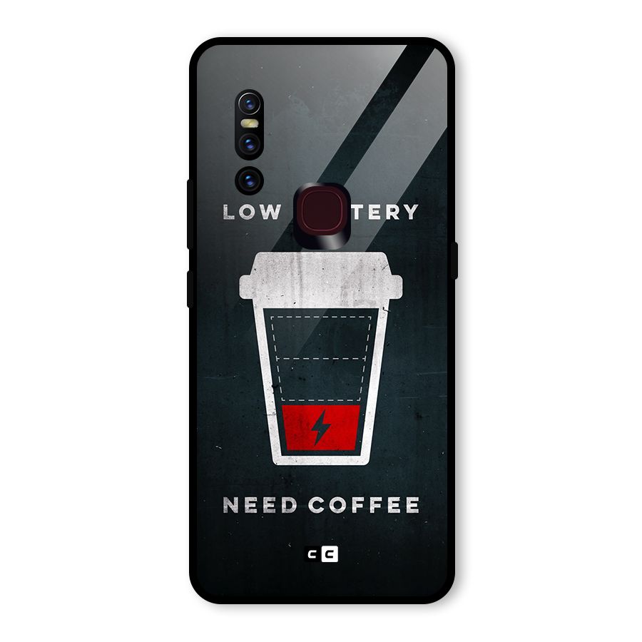 Coffee Need Glass Back Case for Vivo V15