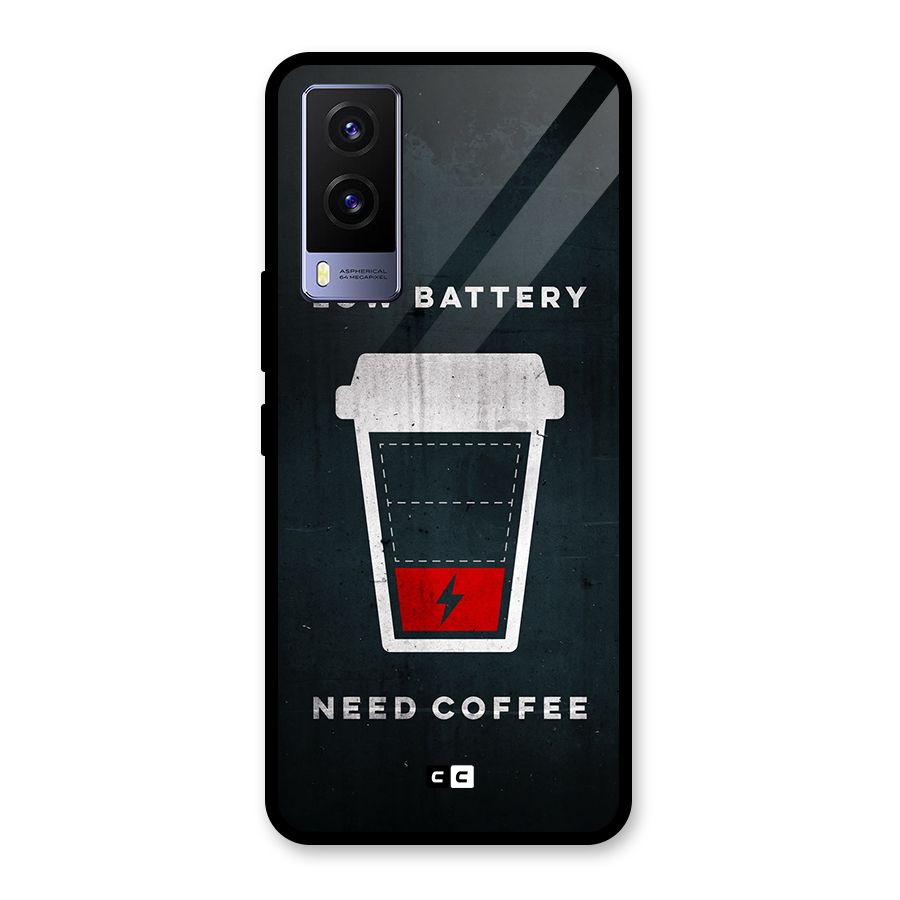 Coffee Need Glass Back Case for Vivo V21e 5G