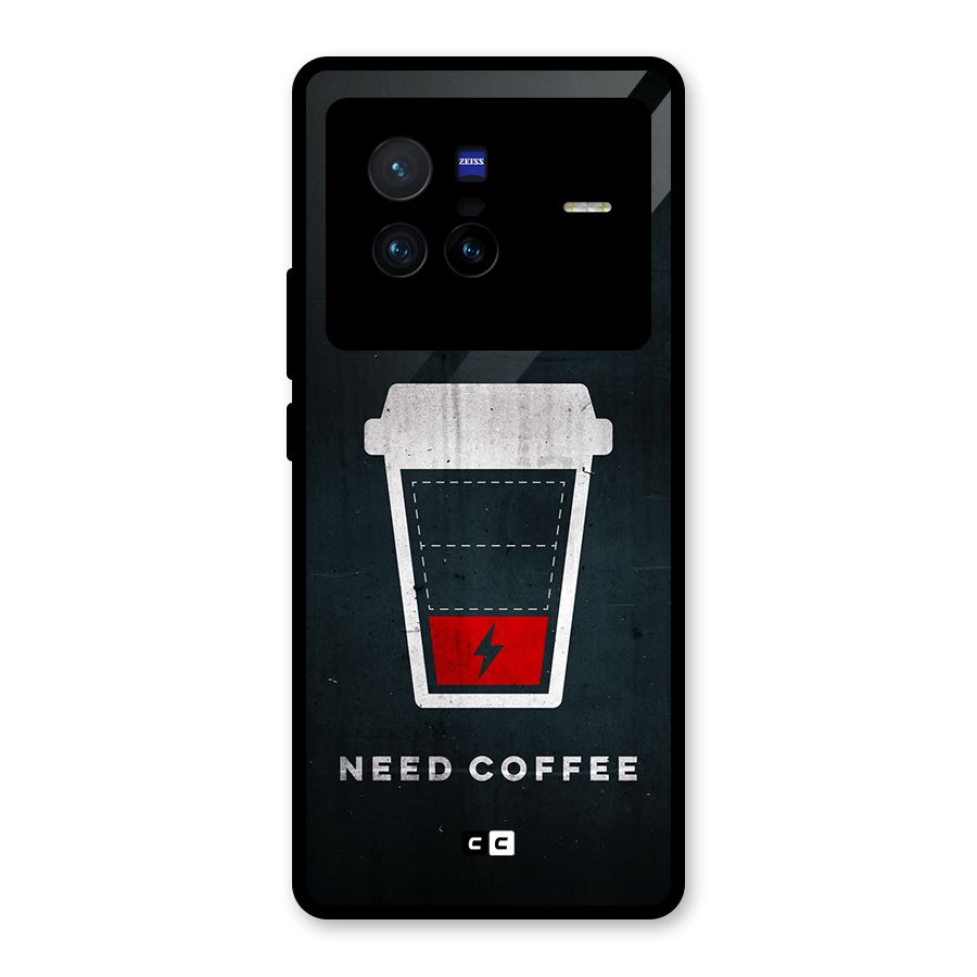 Coffee Need Glass Back Case for Vivo X80