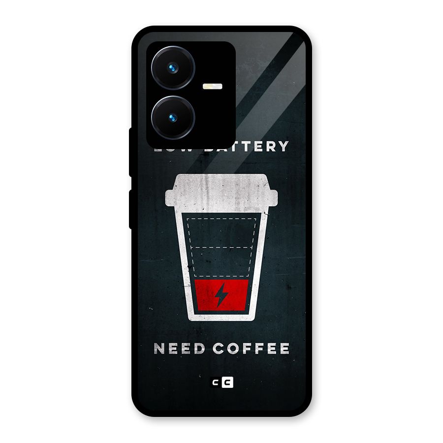 Coffee Need Glass Back Case for Vivo Y22