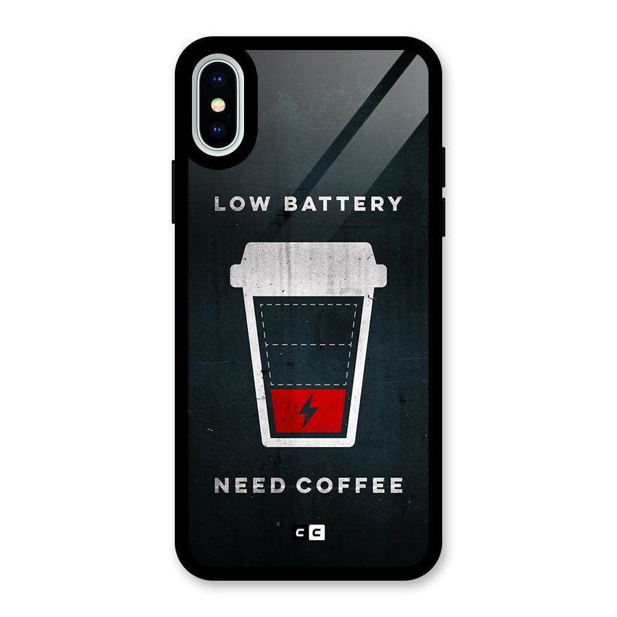 Coffee Need Glass Back Case for iPhone X