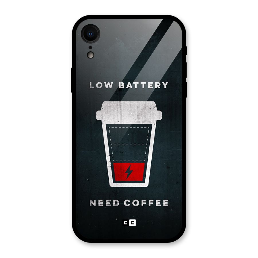 Coffee Need Glass Back Case for iPhone XR