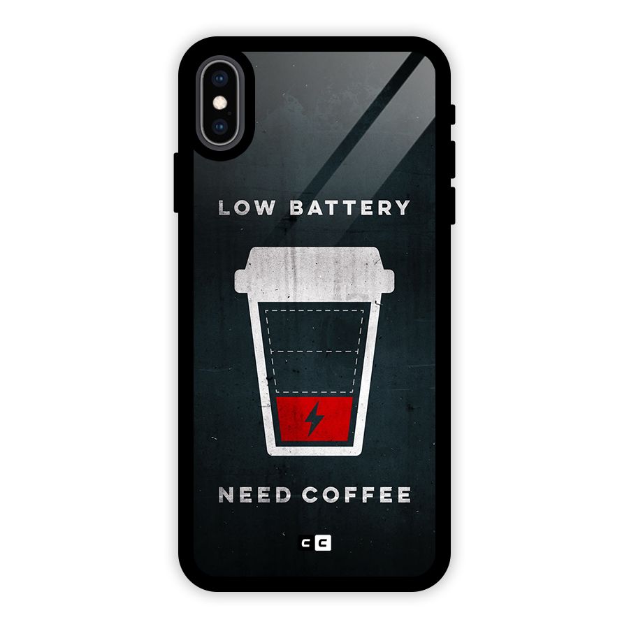 Coffee Need Glass Back Case for iPhone XS Max