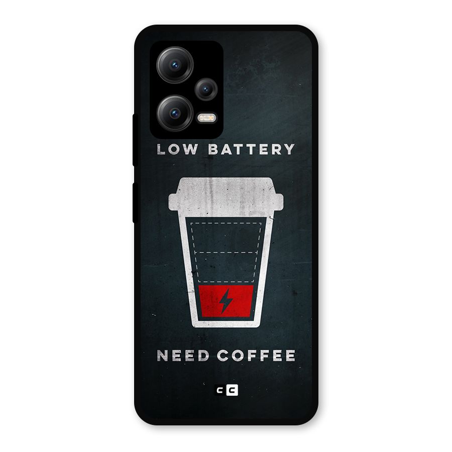Coffee Need Metal Back Case for Redmi Note 12 5G