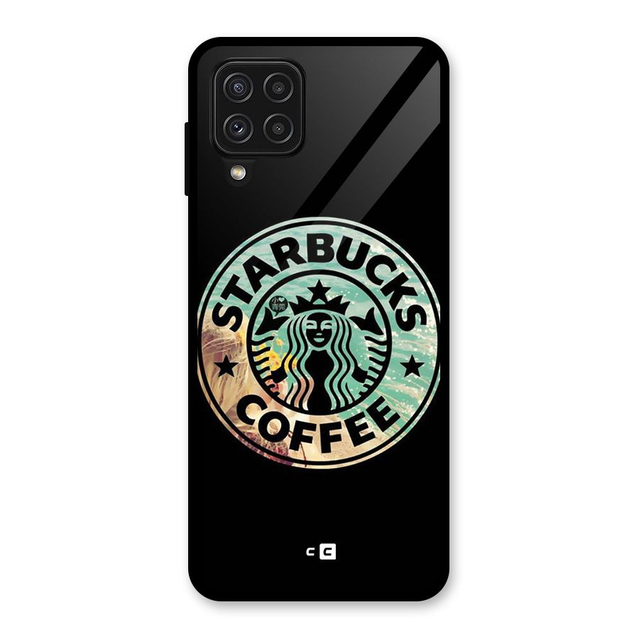 Coffee StarBucks Glass Back Case for Galaxy A22 4G