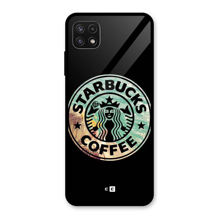 Coffee StarBucks Glass Back Case for Galaxy A22 5G