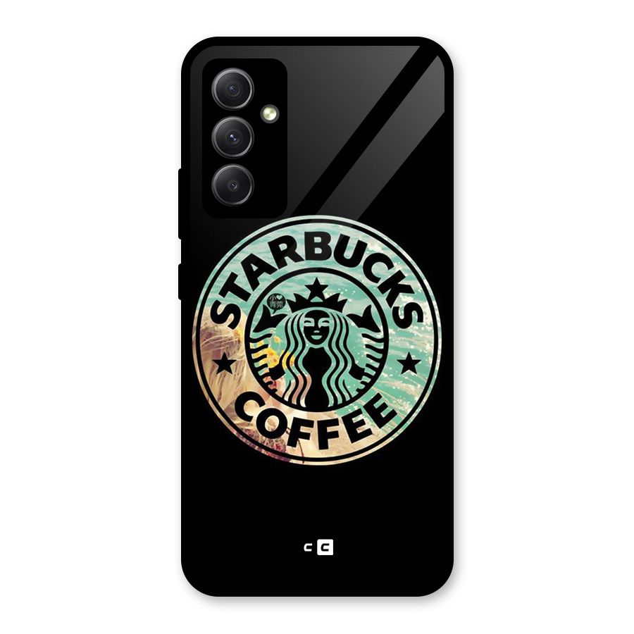 Coffee StarBucks Glass Back Case for Galaxy A34