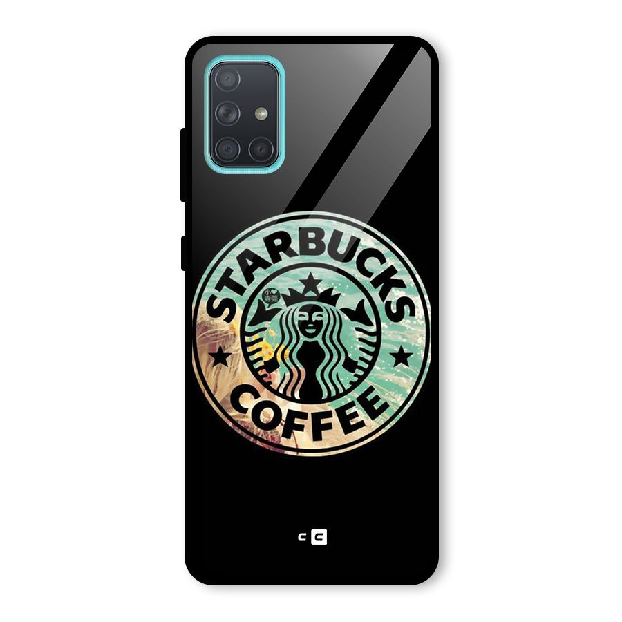 Coffee StarBucks Glass Back Case for Galaxy A71